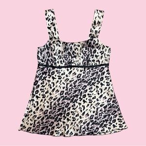 B Wear leopard babydoll cami